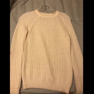 Knit off white sweater